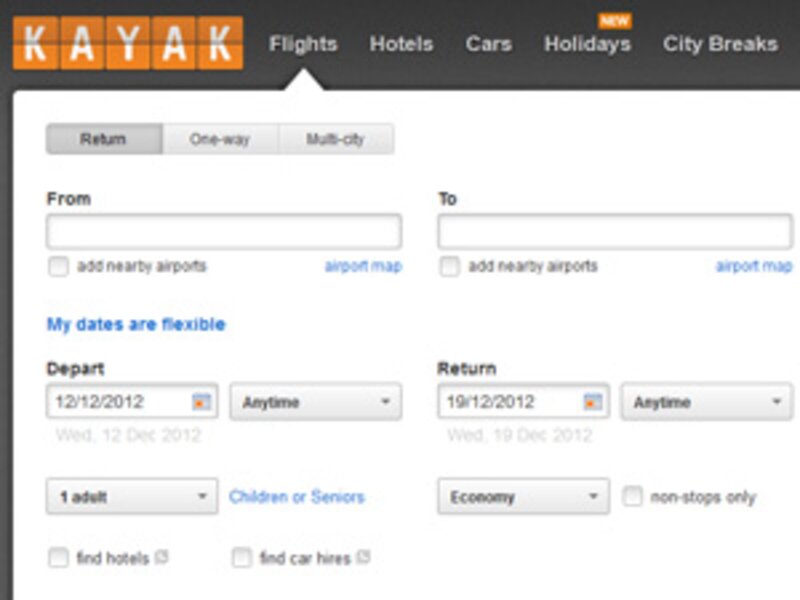 Kayak enters holiday packages price comparison sector