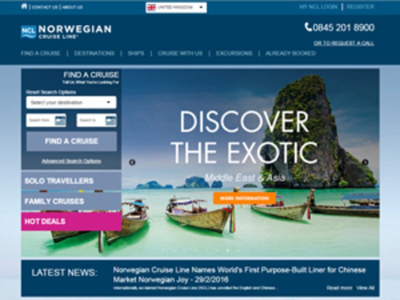 Norwegian Cruise Line’s websites get responsive revamp