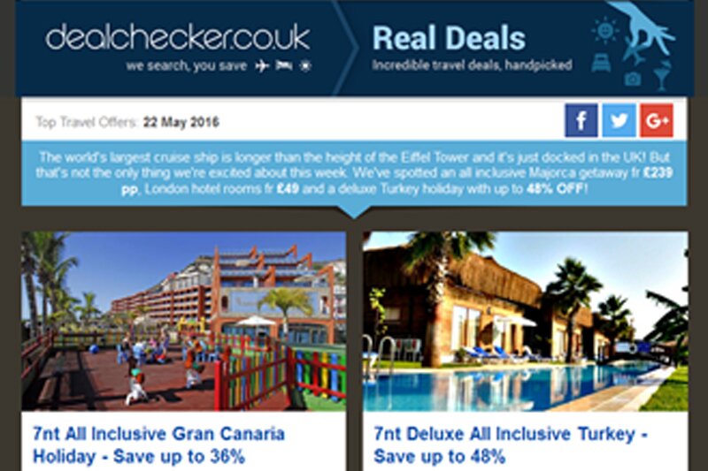 Dealchecker claims success from tailoring deals newsletters based on customer post codes