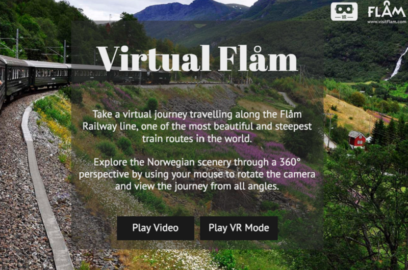 Norwegian railway line uses virtual reality for 360° tour of line