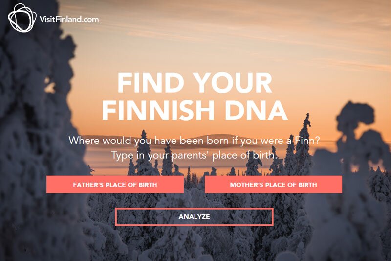Visit Finland creates DNA generator to help tourists ‘discover their inner Finn’