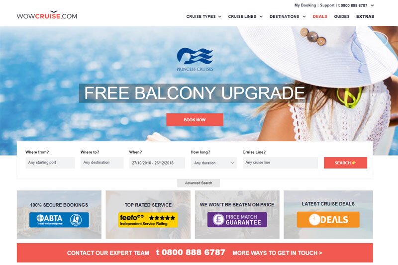 Traveltek and WOWcruise collaborate in new bookable website