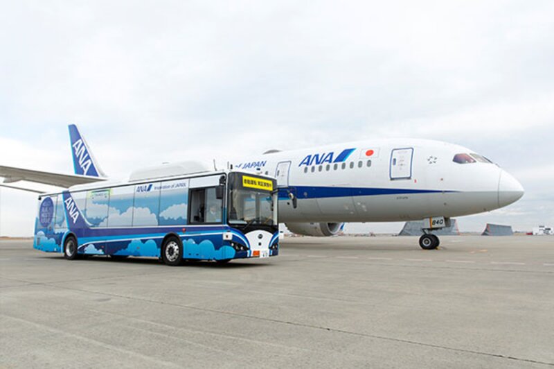 ANA and Softbank test automated buses at Haneda airport