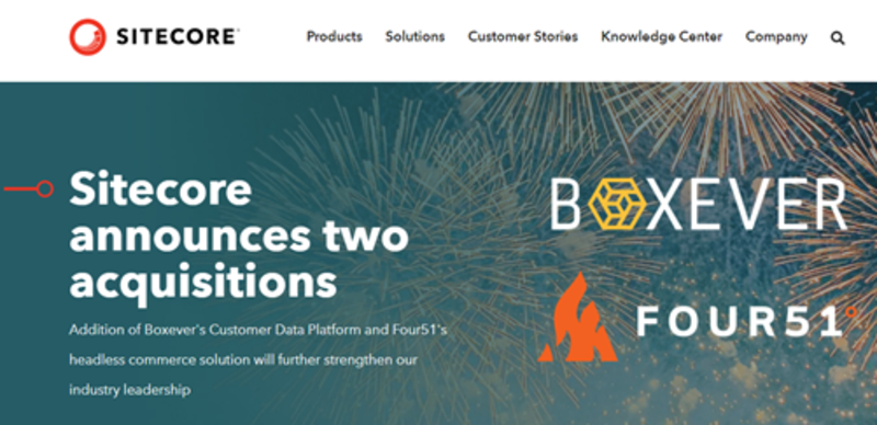 Sitecore announces double acquisition of Boxever and Four51