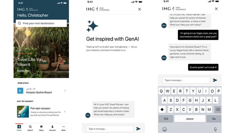 IHG Hotels & Resorts builds travel planner within mobile app