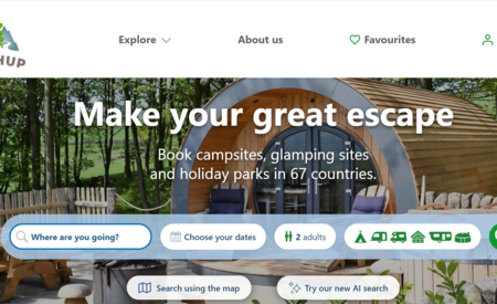 Outdoor accommodation platform Pitchup.com becomes top 50 largest global OTA for organic traffic